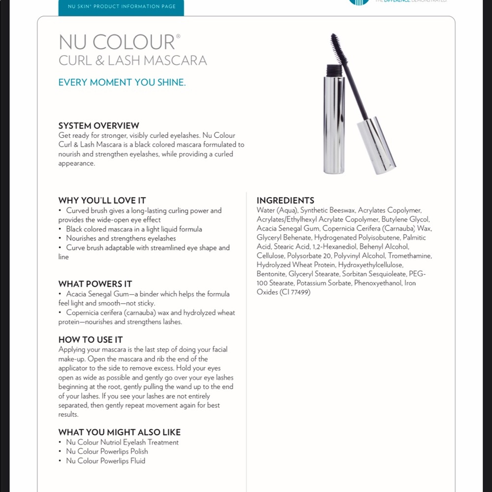 (4) Tubes Nu Colour Curl and Lash - Picture 4 of 12